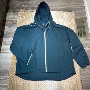 Old Navy Blue Hooded Jacket Water Resistant